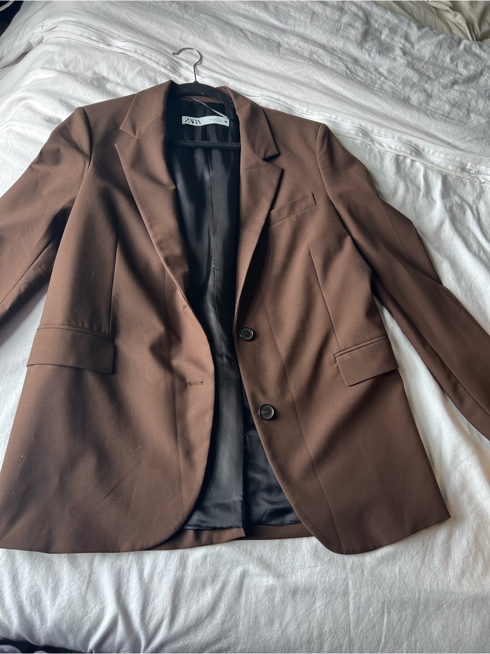 Zara Brown Single-Breasted women Blazer size xs